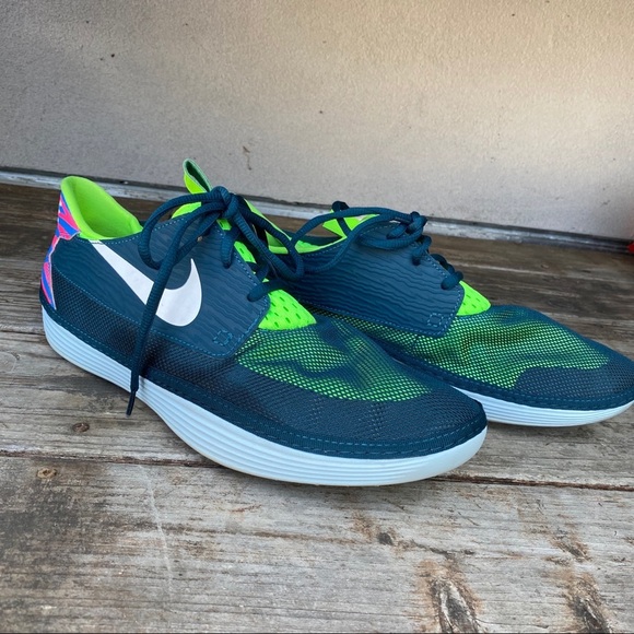 Nike Teal Solarsoft Run Moccasin Shoes - Picture 2 of 7
